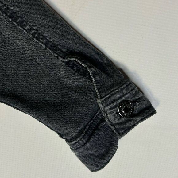 AG Adriano Goldschmied The Robyn Cropped Gray Denim Stretch Jacket Size M P17134 - Picture 5 of 13